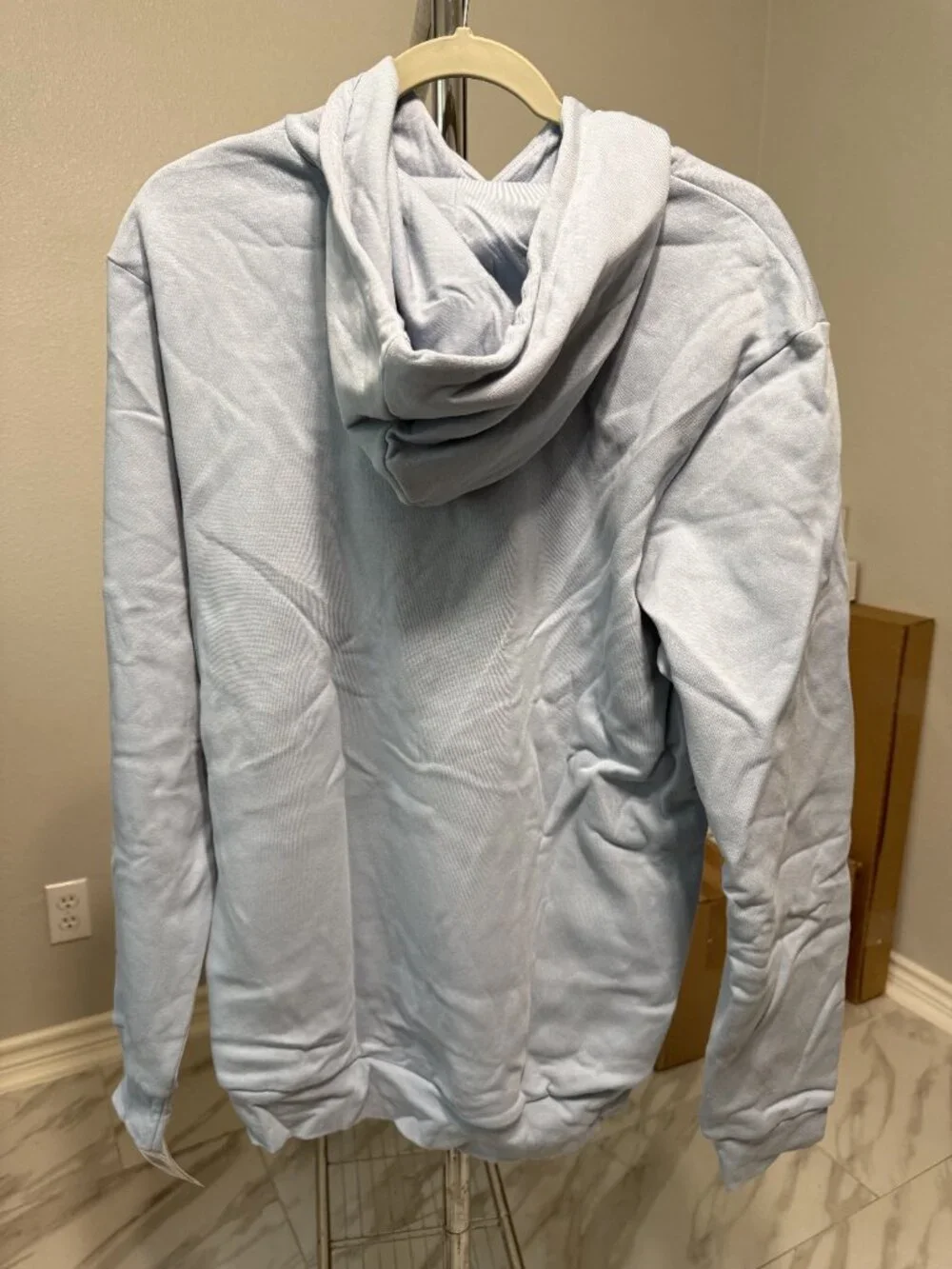 Adidas Men's Pullover Hoodie Light Blue - L